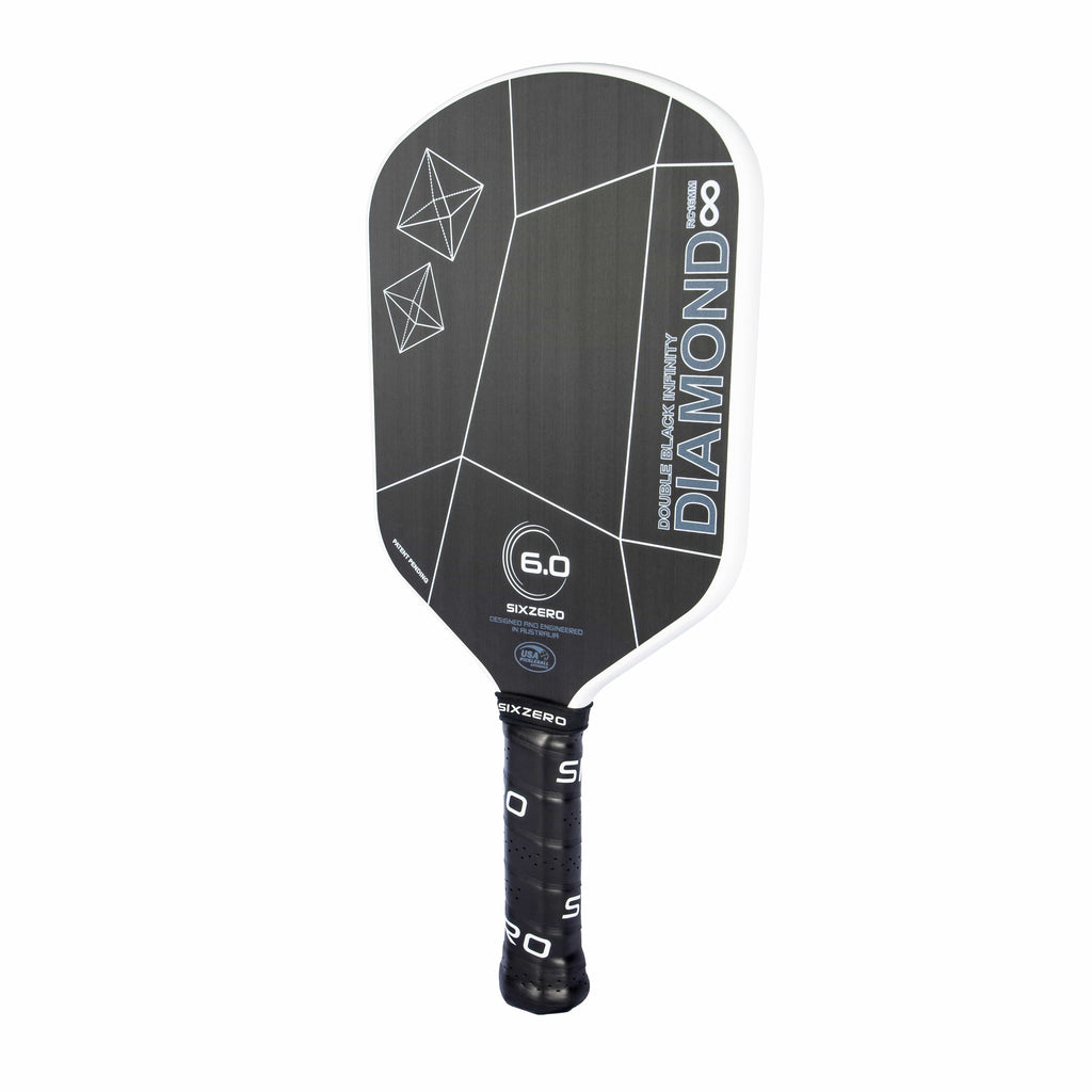 SUPR Pickleball Shop Paddles Infinity Edgeless Double Black Diamond Control