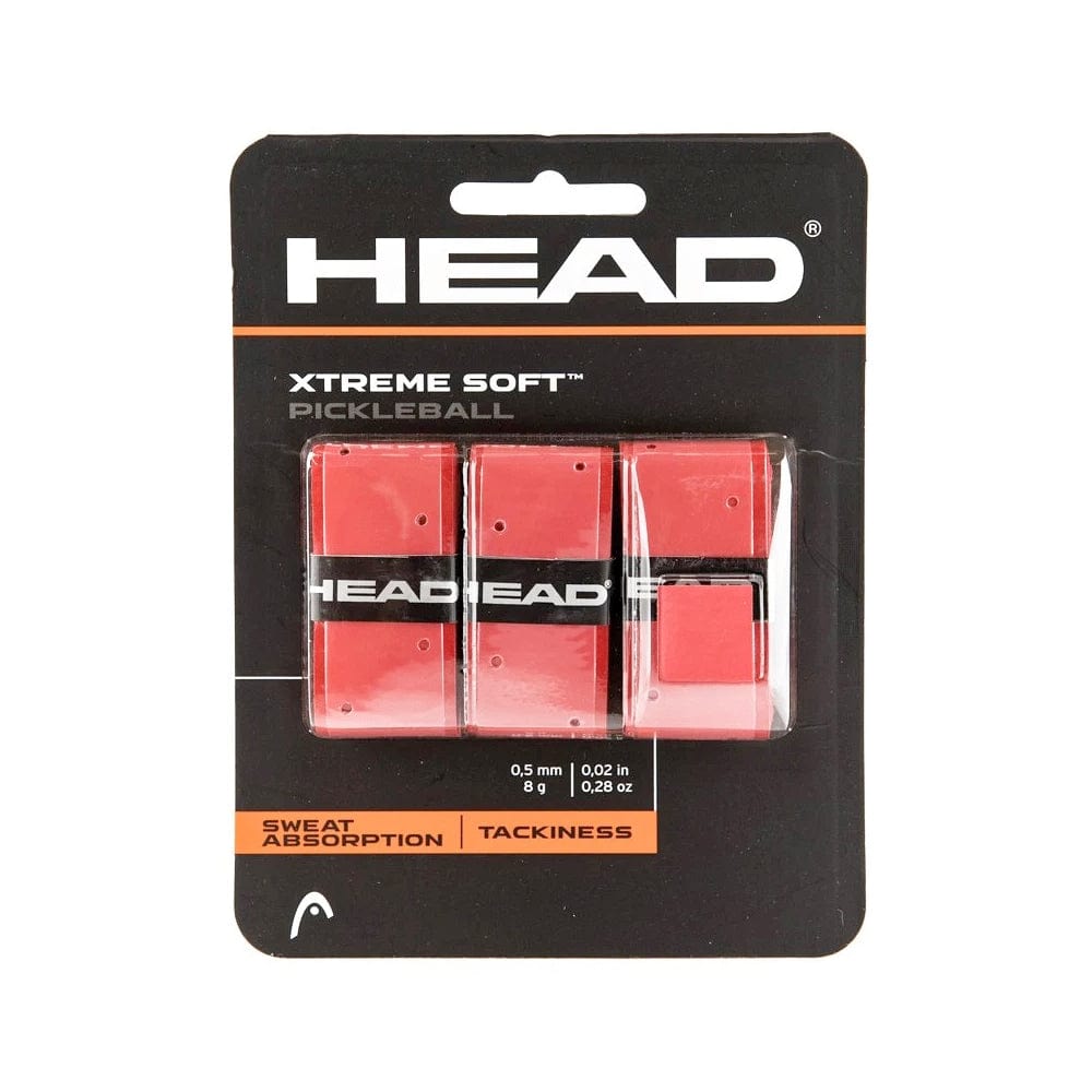 HEAD GRIPS Red HEAD Xtreme Soft Pickleball Overgrip